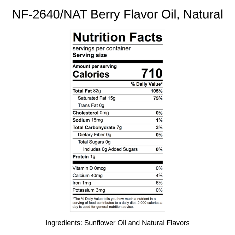 Berry Flavor Oil, Natural