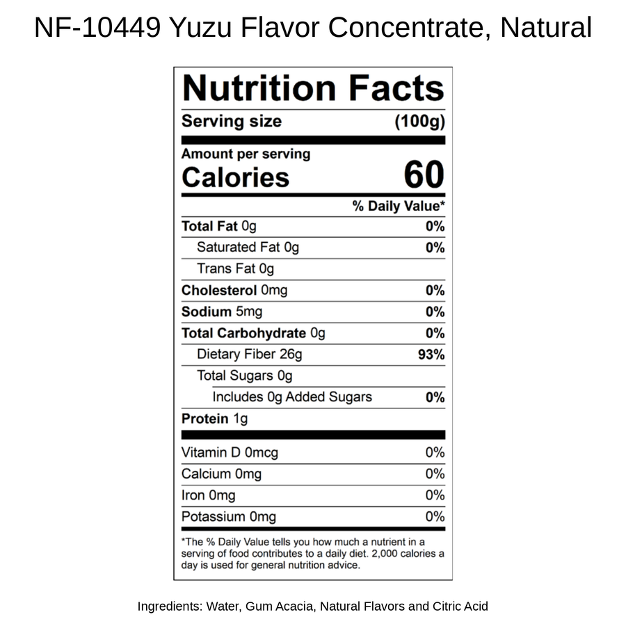 Yuzu Flavor Concentrate, Natural