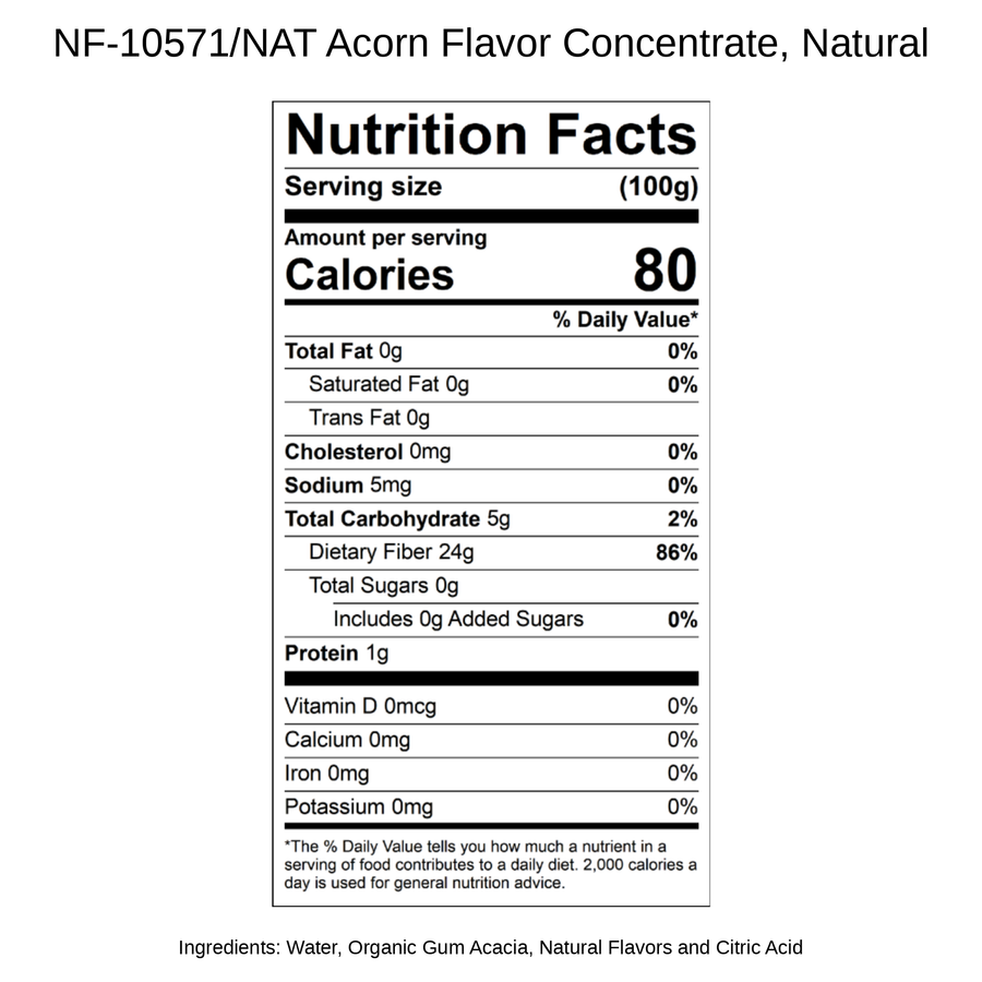 Acorn Flavor Concentrate, Natural