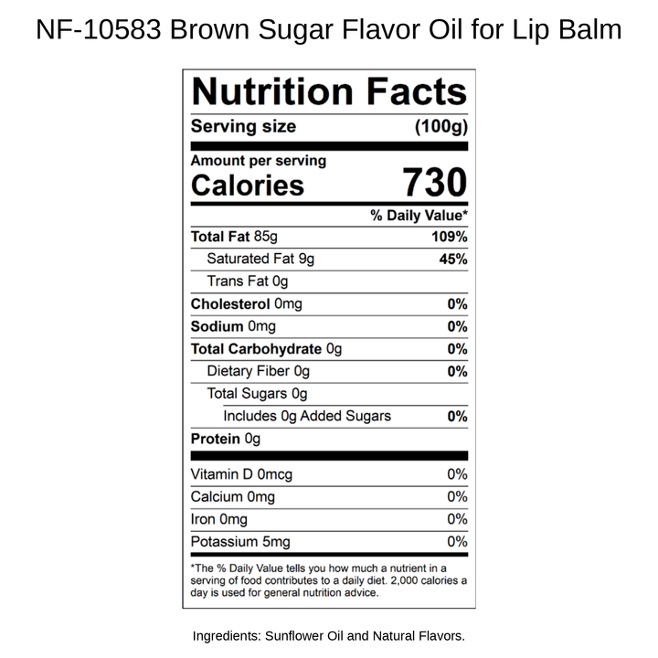Brown Sugar Flavor Oil for Lip Balm