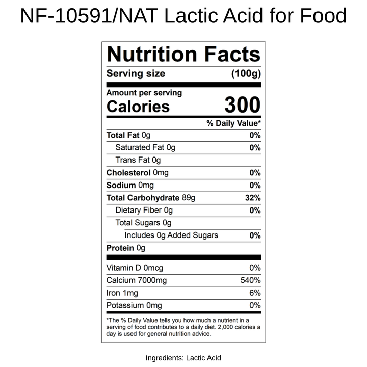 Lactic Acid for Food