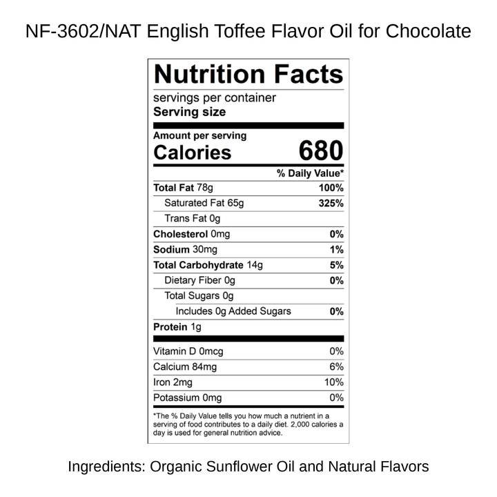 English Toffee Flavor Oil for Chocolate