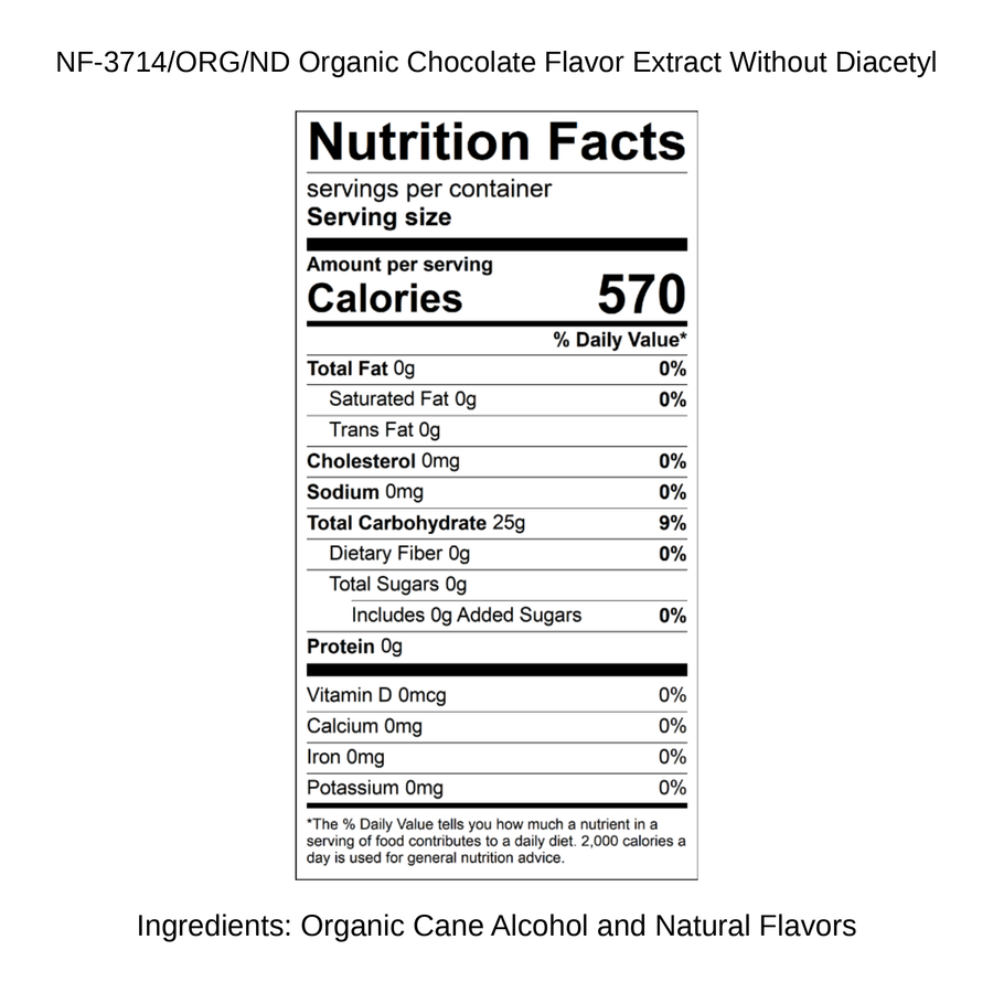 Organic Chocolate Flavor Extract Without Diacetyl