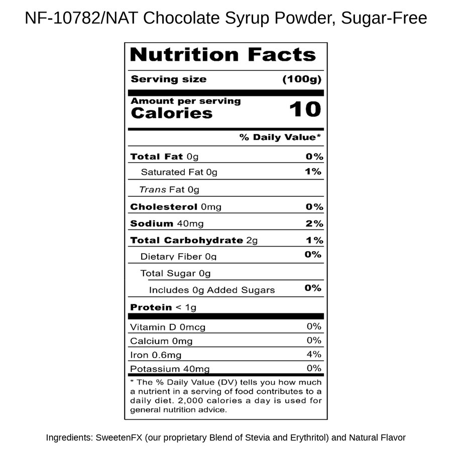 Chocolate Syrup Powder, Sugar-Free