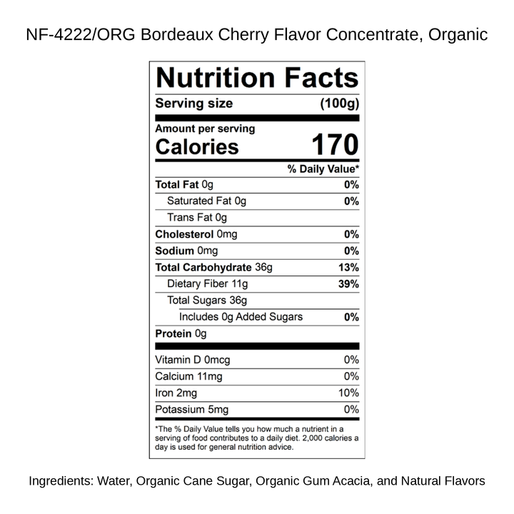 Bordeaux Cherry Flavor Concentrate, Organic