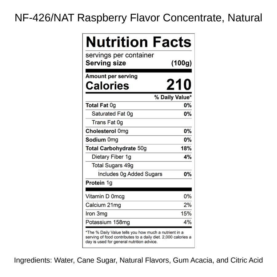 Raspberry Flavor Concentrate, Natural
