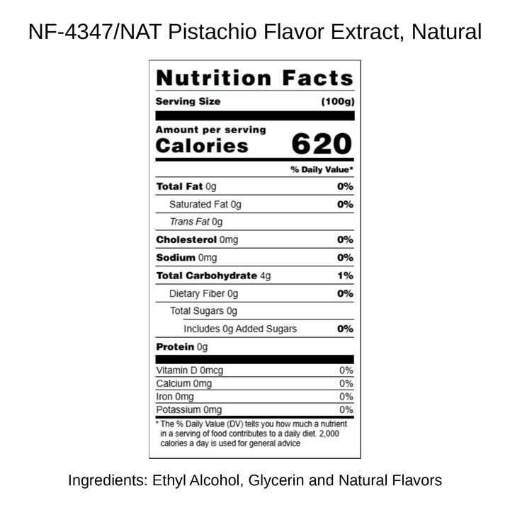 Pistachio Flavor Extract, Natural