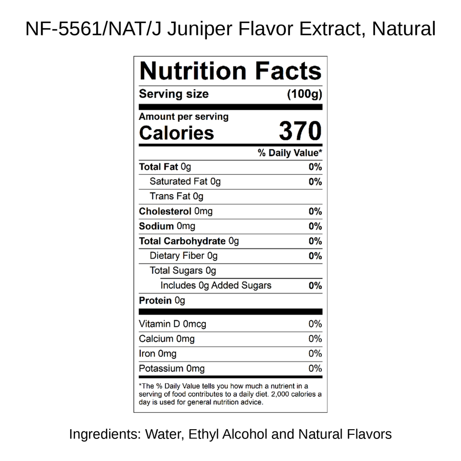 Juniper Flavor Extract, Natural