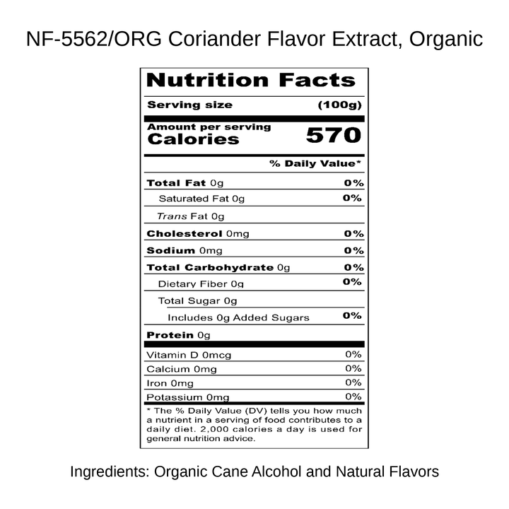 Coriander Flavor Extract, Organic