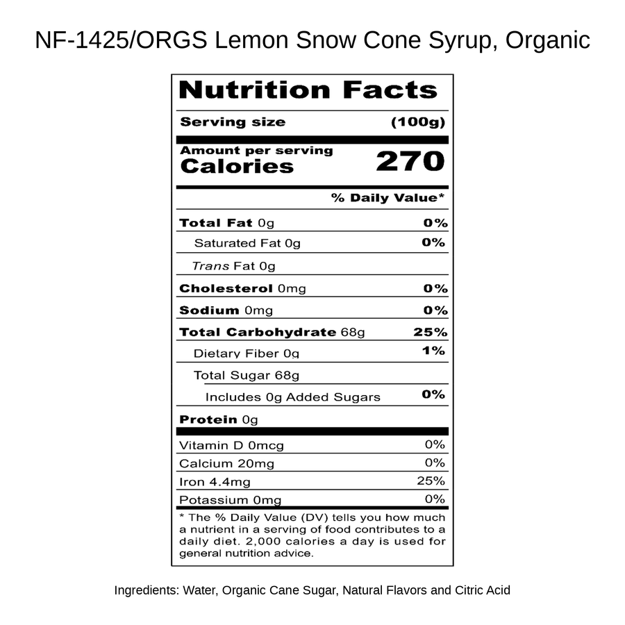 Kiwi Coffee Syrup, Natural
