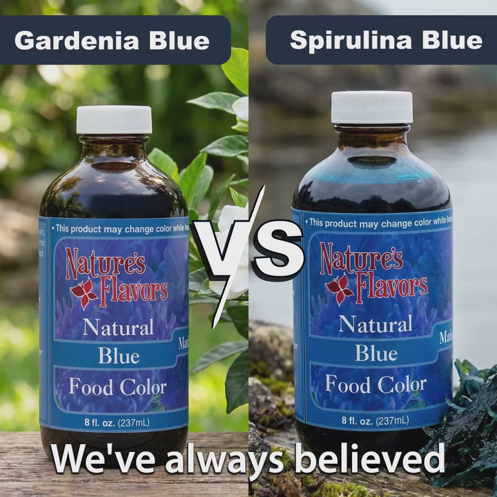 Blue Food Coloring, Natural (Made from Gardenia)