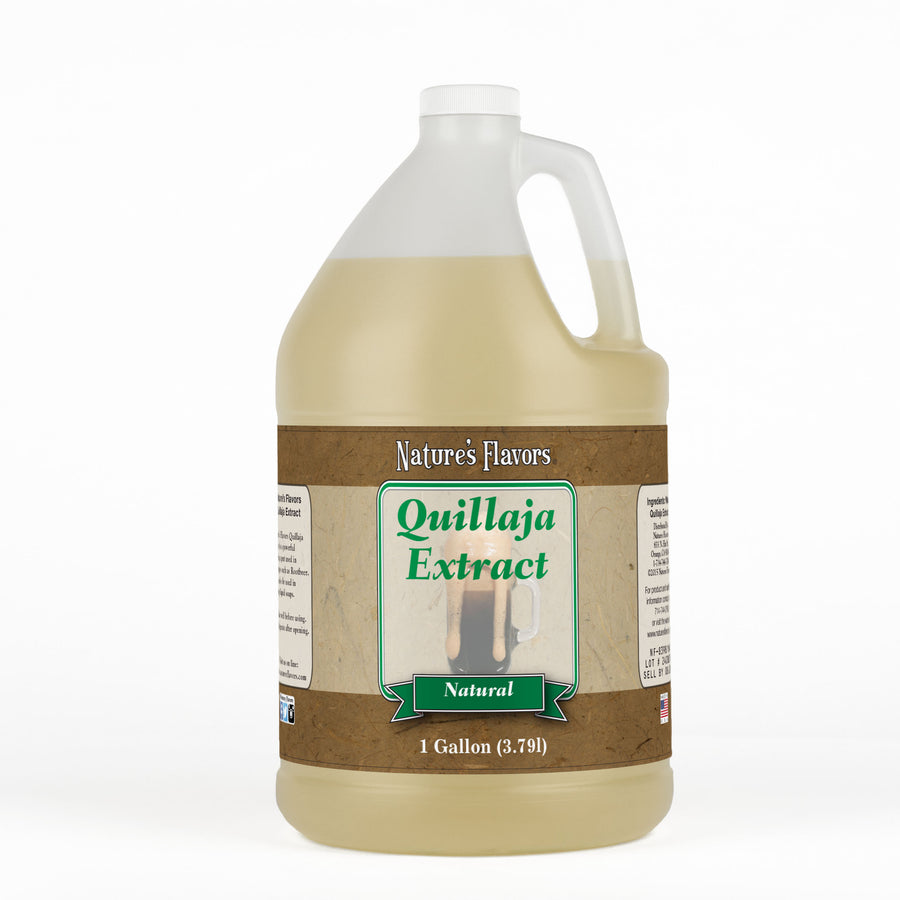 1-Gallon bottle labeled, “Quillaja Extract Natural”.