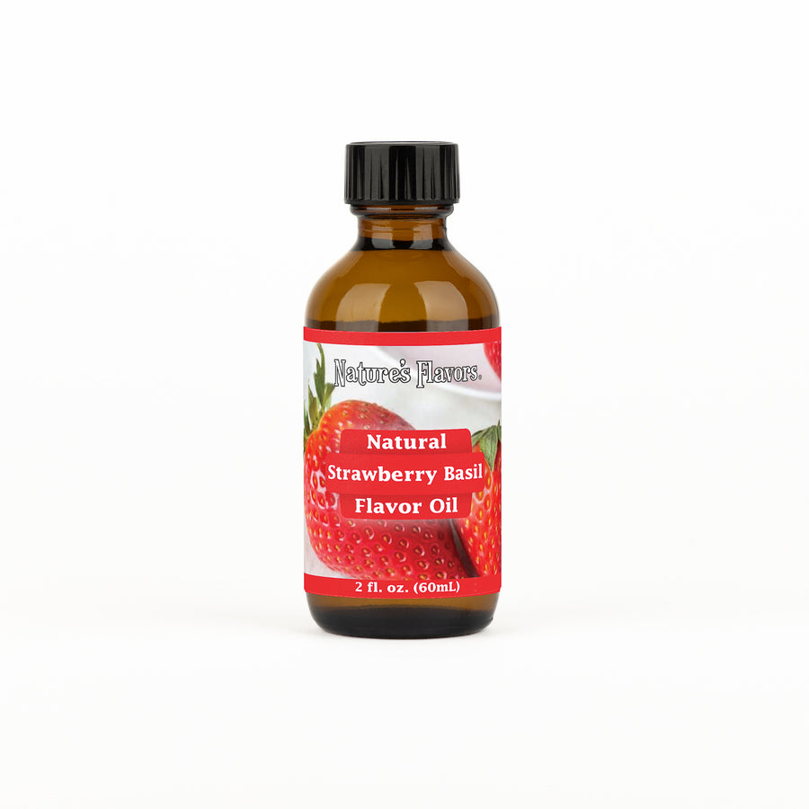 Strawberry Basil Flavor Oil, Natural