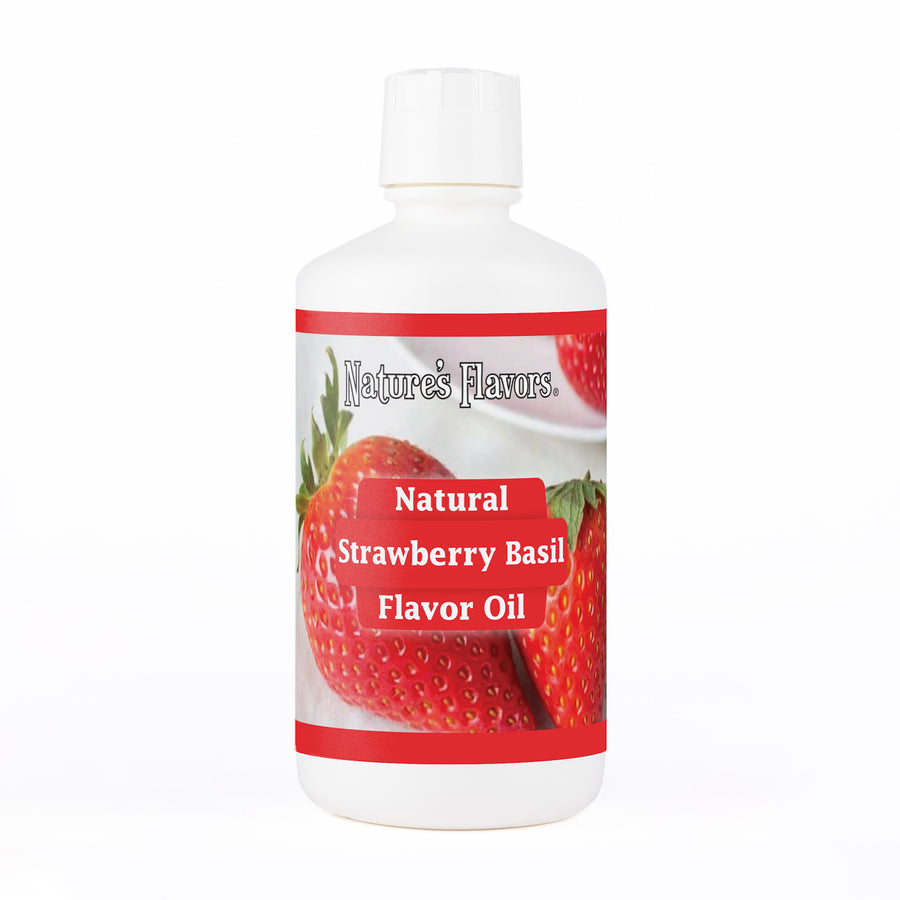 Strawberry Basil Flavor Oil, Natural