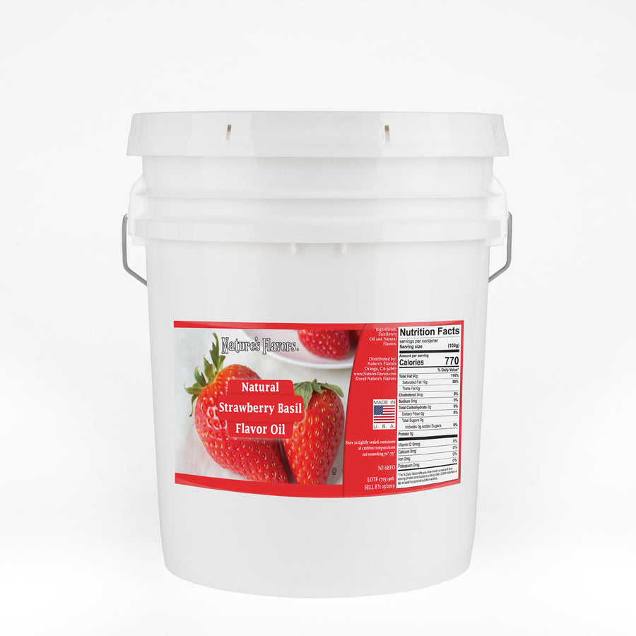 Strawberry Basil Flavor Oil, Natural