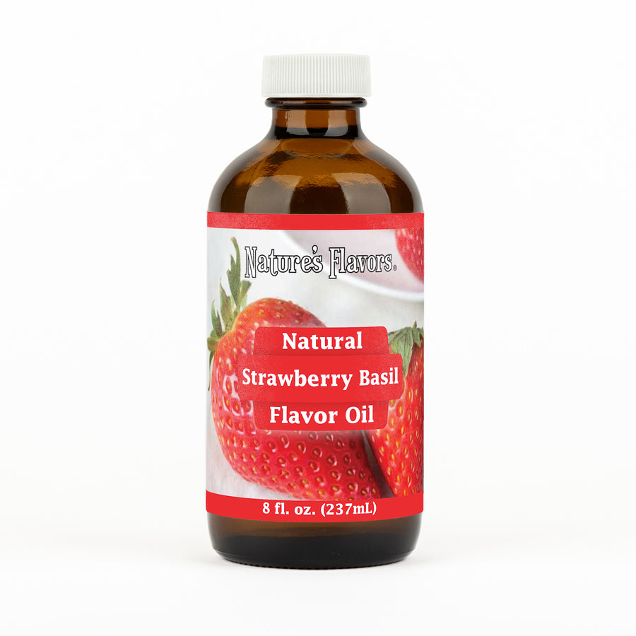 Strawberry Basil Flavor Oil, Natural